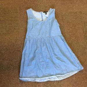 Denim Open-Back Dress